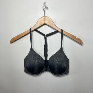 SOMA Bra Black Geo Lace Stunning Support Full Coverage Comfort Underwire 34D